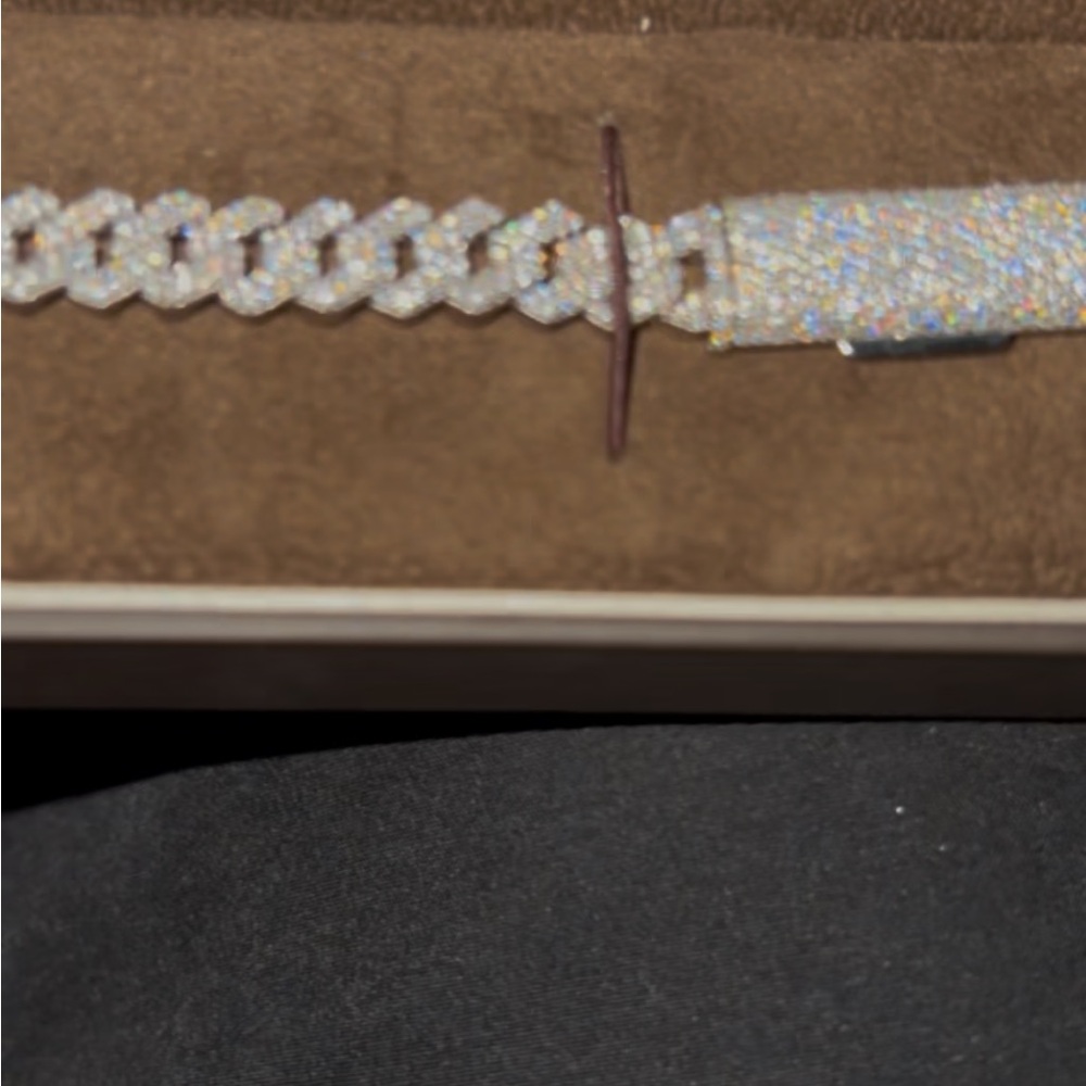 Cuban Diamond Bracelet 8mm 7inch